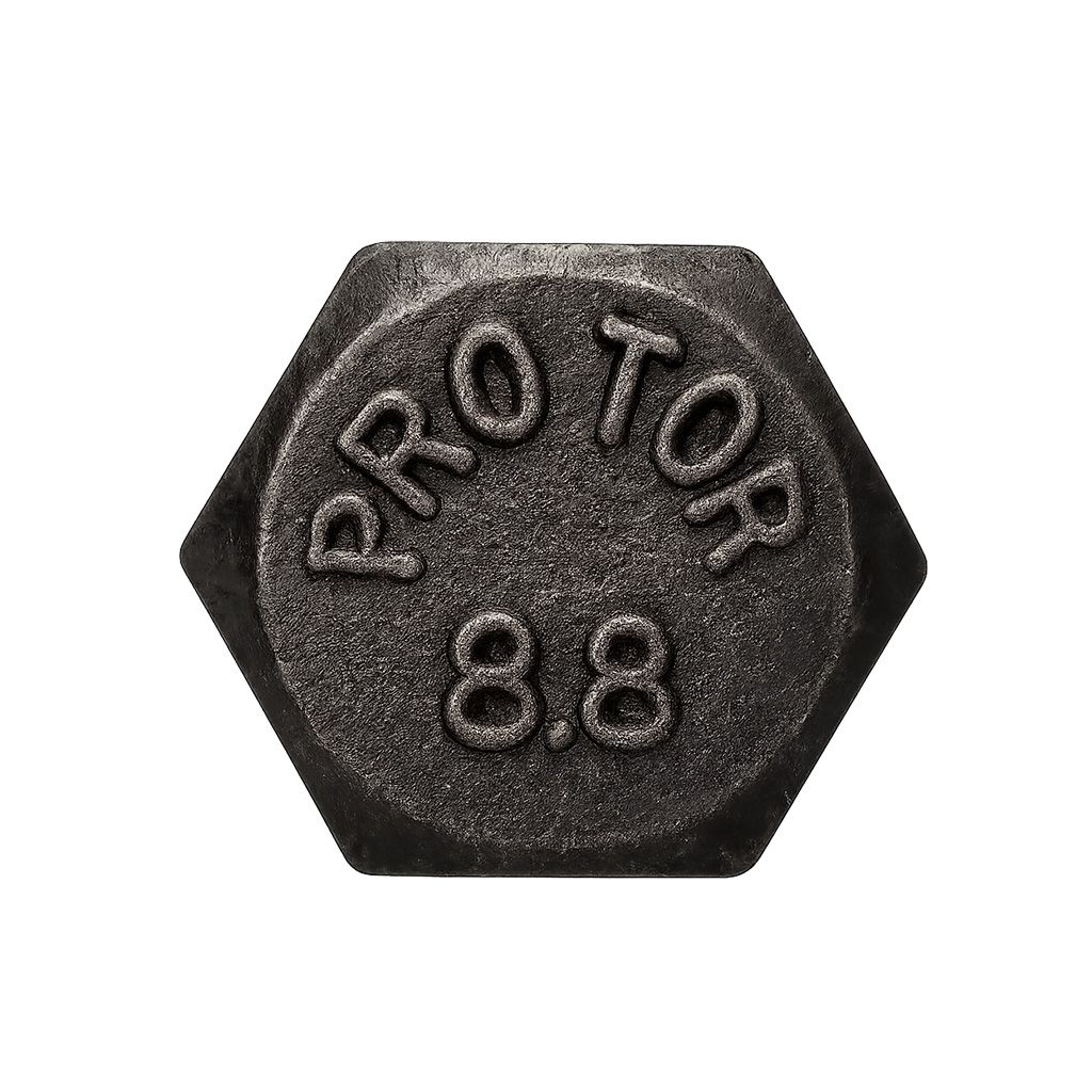 Tornillo Hexagonal Metrico Clase 8.8 DIN 931 Cuerda Fina Negro Pavonado | Protor - Vista 2